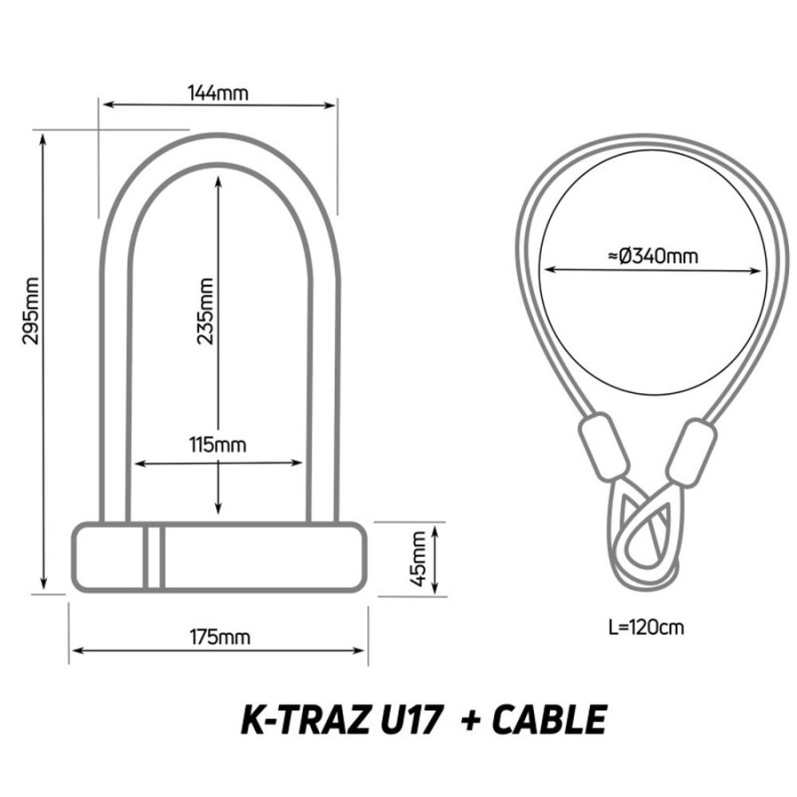 Sicherheit Zéfal | K-Traz U17 Cable